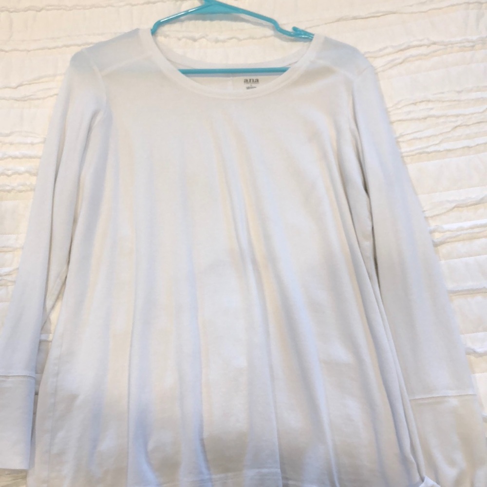White long sleeve shirt.